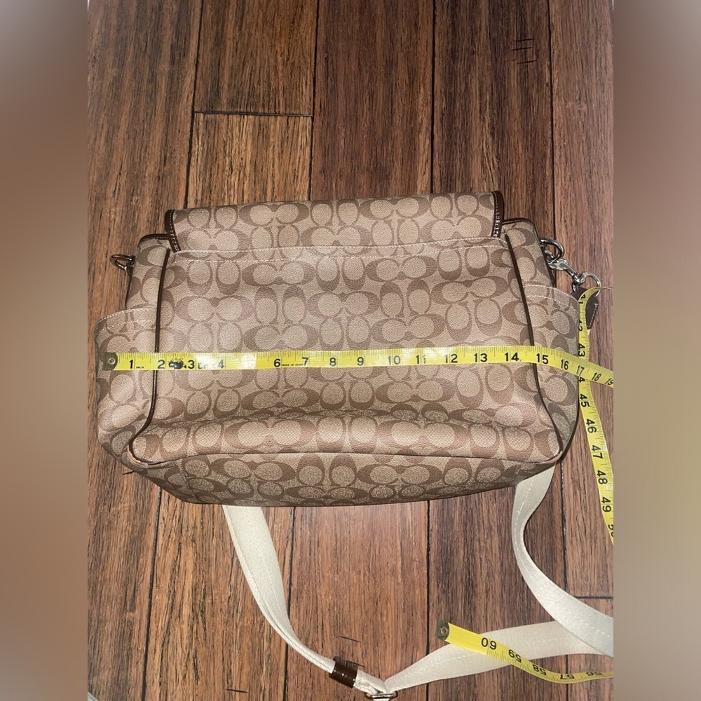Coach signature logo bag coach messenger bag coach laptop y2k travel work bag - Picture 3 of 14